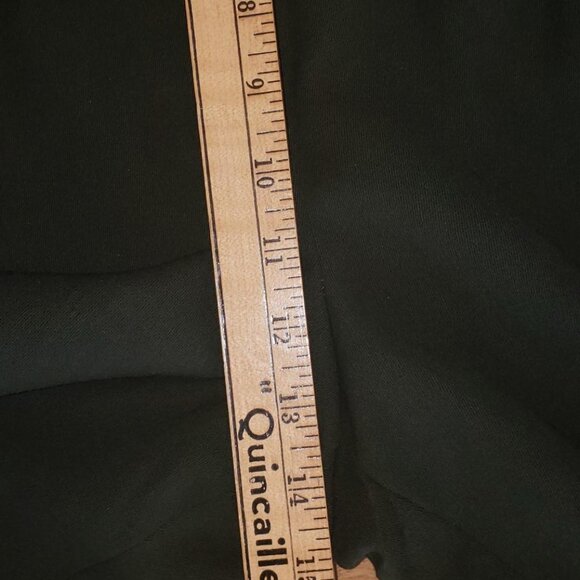 green wool high rise pleated  pants edium -MADE IN CANADA - Picture 8 of 9